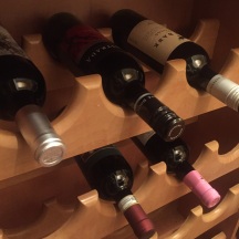 Wine is stocked.